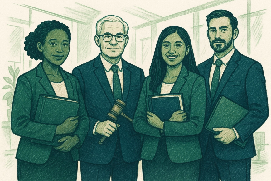 Guoxin Xinyang Law Firm team illustration